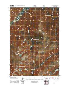 2011 Map of Sylvan Peak, 2011 Print