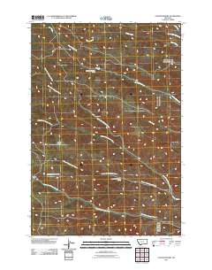 2011 Map of Taintor Desert, 2011 Print