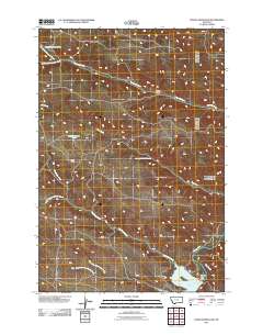 2011 Map of Tongue River Dam, 2011 Print
