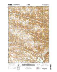 2014 Map of Tongue River Dam, 2014 Print