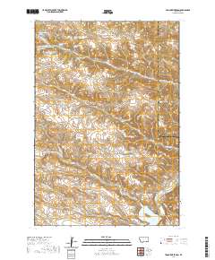 2020 Map of Tongue River Dam, 2020 Print