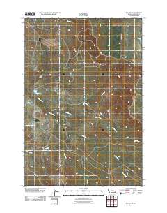 2011 Map of W L Butte, 2011 Print