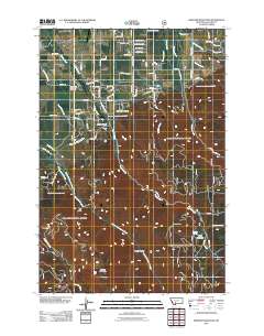 2011 Map of Wheeler Mountain, 2011 Print