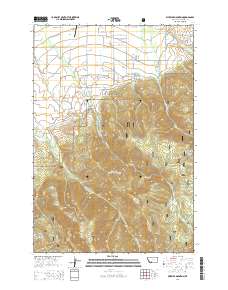 2014 Map of Wheeler Mountain, 2014 Print