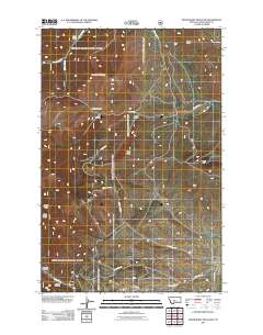 2011 Map of Woodhurst Mountain, 2011 Print