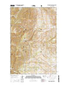 2014 Map of Woodhurst Mountain, 2014 Print