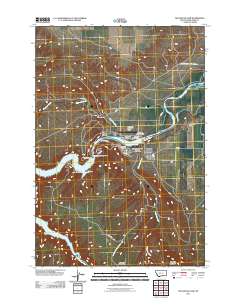 2011 Map of Yellowtail Dam, 2011 Print