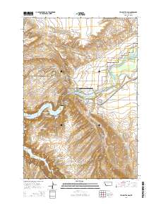 2014 Map of Yellowtail Dam, 2014 Print