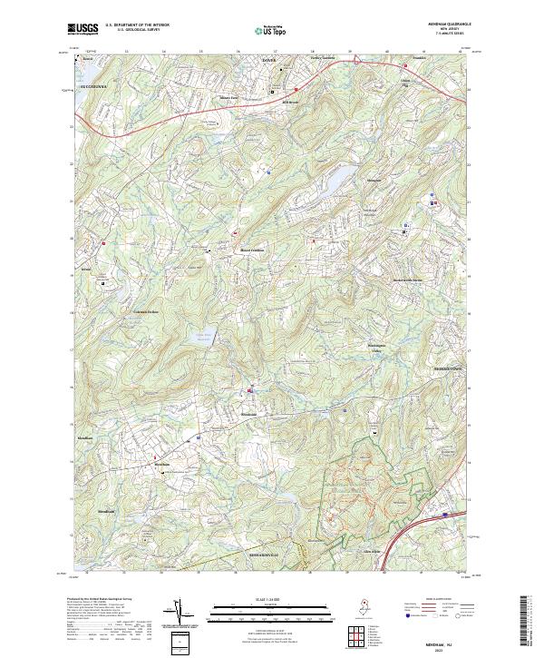 US Topo 7.5-minute map for Mendham, NJ - ScienceBase-Catalog