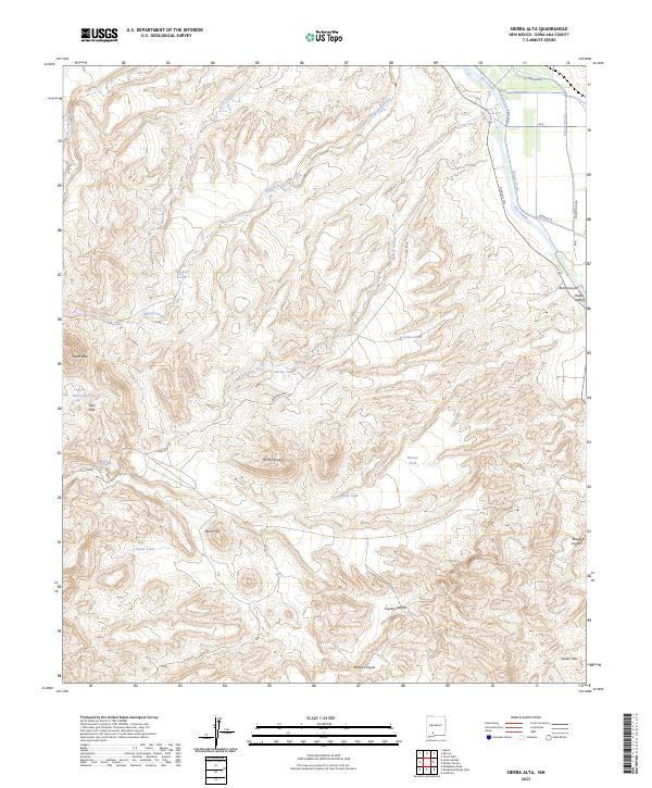 US Topo 7.5minute map for Sierra Alta, NM ScienceBaseCatalog
