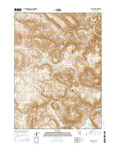 2015 Map of Alkali Peak, 2015 Print