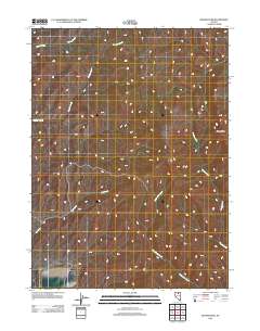 2012 Map of Beaver Peak, 2012 Print