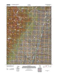 2012 Map of Becky Peak, 2012 Print