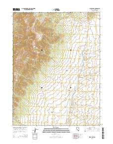 2014 Map of Becky Peak, 2014 Print