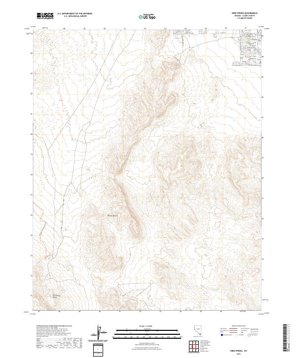 2021 Map of Bird Spring, 2021 Print