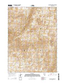 2014 Map of Blanchard Mountain, 2014 Print