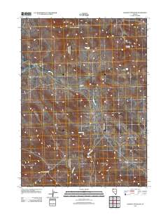 2011 Map of Blowout Mountain, 2011 Print