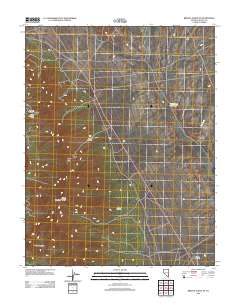 2012 Map of Bristol Range SE, 2012 Print