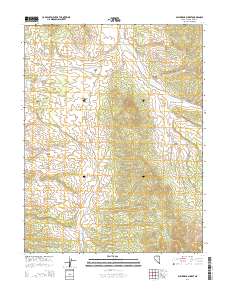 2014 Map of Bullwhack Summit, 2014 Print