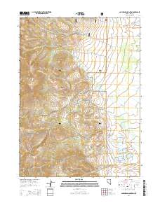 2014 Map of California Mountain, 2014 Print
