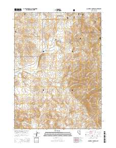 2014 Map of Cornwall Mountain, 2014 Print