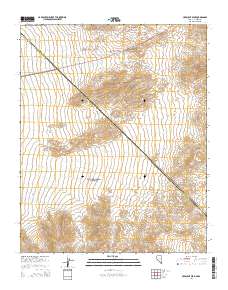 2014 Map of Crescent Peak, 2014 Print