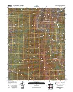 2012 Map of Currant Mountain, 2012 Print