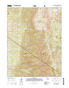 2014 Map of Currant Mountain, 2014 Print