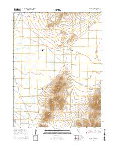 2014 Map of Delcer Buttes, 2014 Print