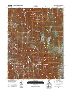 2012 Map of Desert Creek Peak, 2012 Print