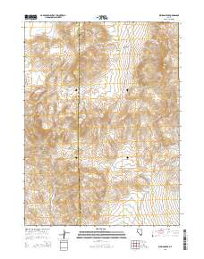 2015 Map of Division Peak, 2015 Print
