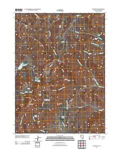2011 Map of Duffer Peak, 2011 Print