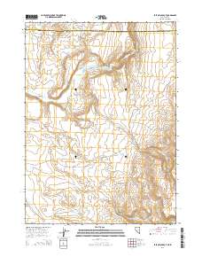 2014 Map of East of Jackpot, 2014 Print