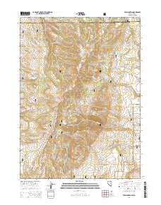 2014 Map of Elk Mountain, 2014 Print