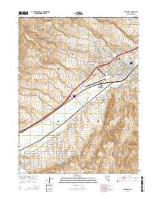 2015 Map of Elko West, 2015 Print