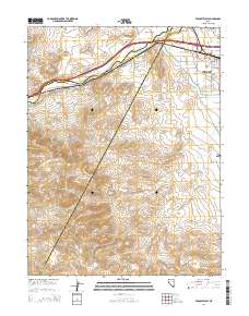 2014 Map of Fernley West, 2014 Print