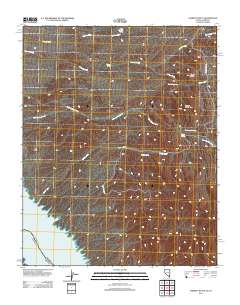 2012 Map of Garrett Butte, 2012 Print