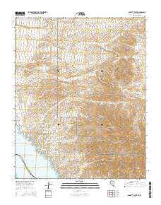 2014 Map of Garrett Butte, 2014 Print