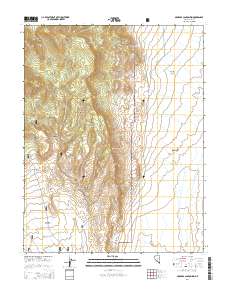 2014 Map of Georges Canyon Rim, 2014 Print