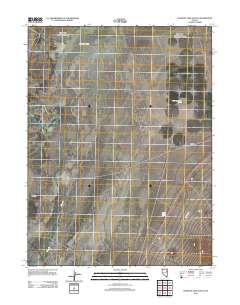 2012 Map of Goshute Lake South, 2012 Print