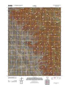 2012 Map of Goshute Peak, 2012 Print