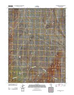 2012 Map of Government Peak, 2012 Print