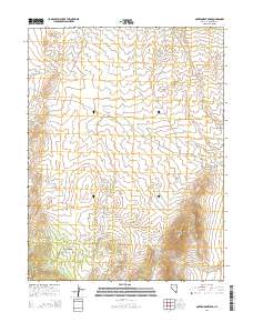 2014 Map of Government Peak, 2014 Print