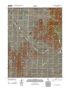 2012 Map of Grass Valley Wash, 2012 Print