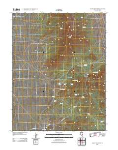 2012 Map of Grassy Mountain, 2012 Print