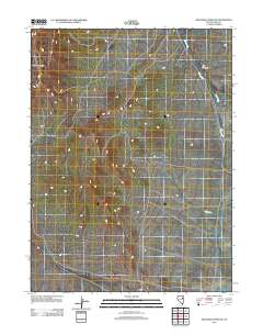 2012 Map of High Bald Peaks NE, 2012 Print