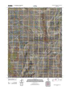 2012 Map of High Bald Peaks SE, 2012 Print