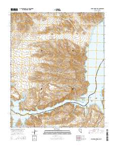 2014 Map of Hiller Mountains, 2014 Print
