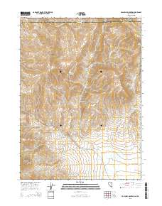 2015 Map of Holloway Mountain, 2015 Print