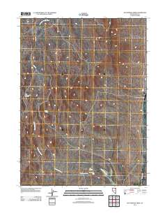2012 Map of Hot Springs Creek, 2012 Print